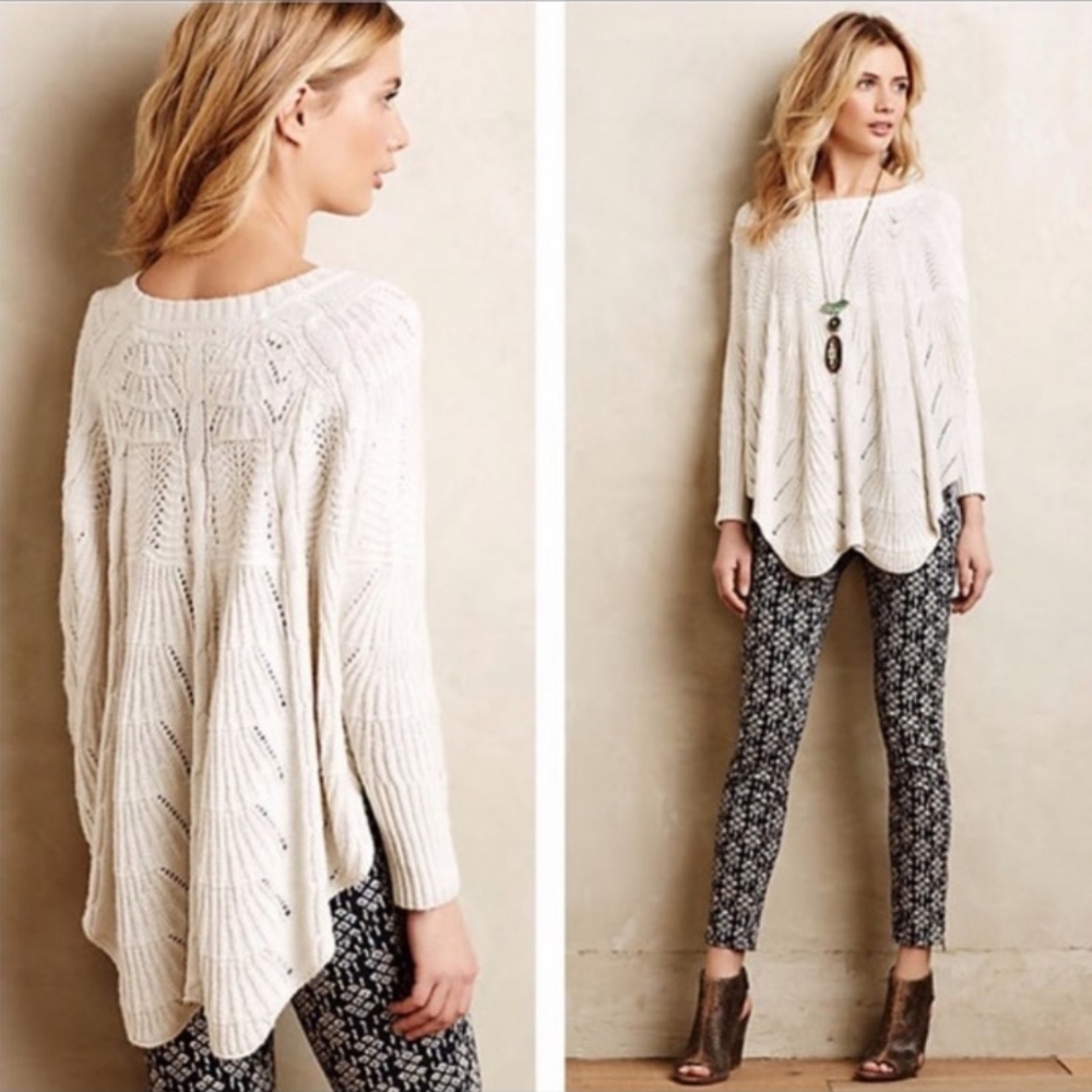 Anthropologie Angel of the North Mirabelle Poncho